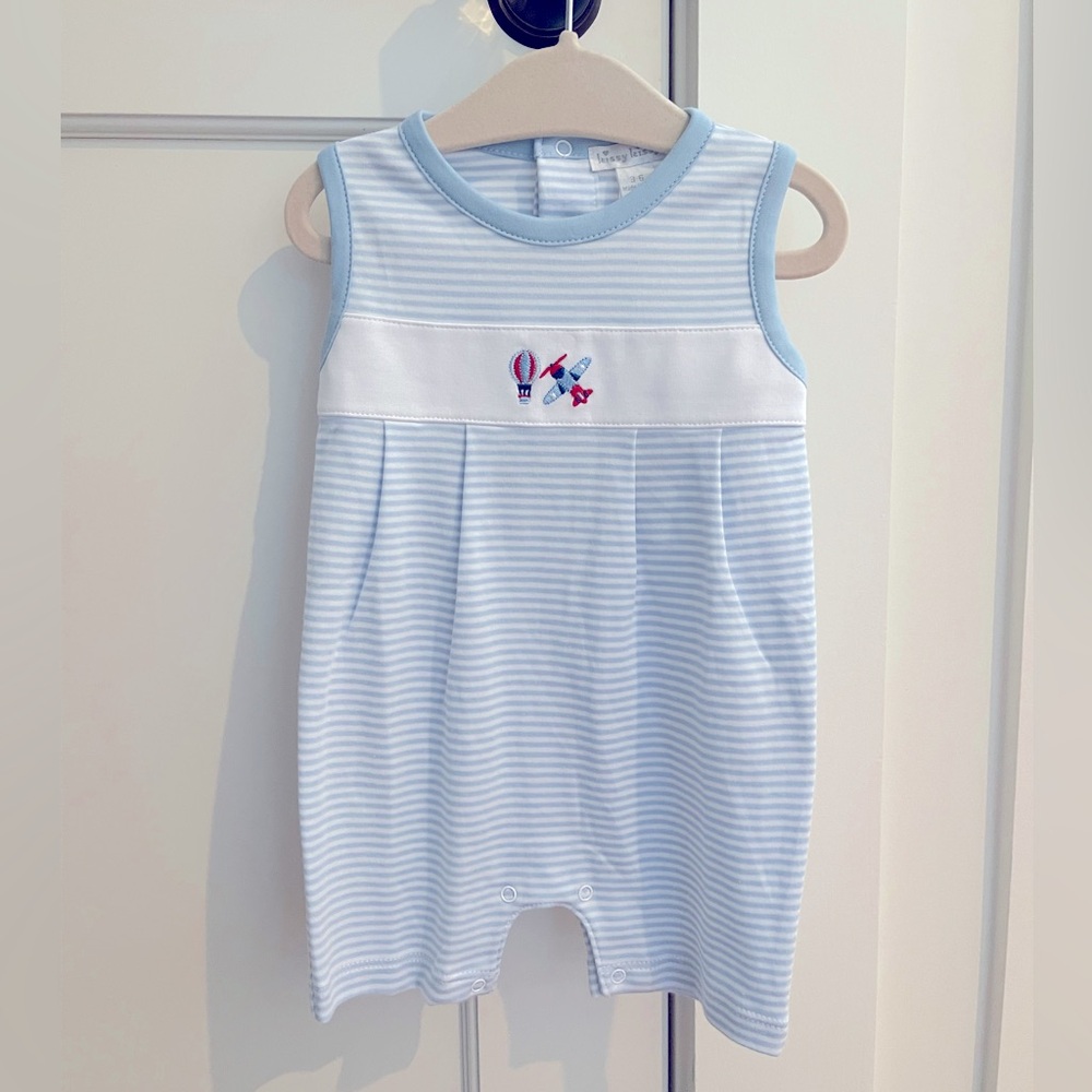 NWT - Kissy Kissy Sky Traffic Sleeveless Playsuit - 3-6m